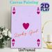 Ace Of Hearts & Lucky Girl Painting Poster, Soft-hued Playful Heart-adorned Poster, Charming Uplifting Decor Ideal For Bedroom, Living Room_maomaolike.com