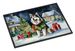 Alaskan Malamute Cozy Christmas Doormat Front Door Mat Indoor Outdoor Rugs For Entryway, Non Slip Washable Low Pile, 24H X 36W_maomaolike.com