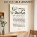 Shabbat Themed Painting Poster, Soft-toned Watercolor Olive Branch & Scripture Poster, Inspirational Religious Verse Decor Ideal For Home Prayer_maomaolike.com