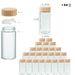 round glass seasoning jar bamboo lid seasoning bottle kitchen seasoning storage jar modern simple seasoning bottle_maomaolike.com