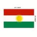 1pc Double Side Printed Kurd Flag, Hanging Flag With Polyester, Vivid Color And UV Fade Resistant, Kurdish Flags Decoration_maomaolike.com