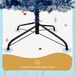 6FT Pre-Lit Hinged Artificial Fir ChristmasTree, Xmas Tree Snow Flocked Artificial Holiday Christmas Tree W/750 Branch Tips X-mas_maomaolike.com