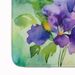 New Jersey Violet In Watercolor Memory Foam Kitchen Mat Machine Washable Anti-Fatigue Mat Cushion Comfort Bath Mat Or Kitchen Rug_maomaolike.com