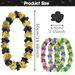 20pcs Hawaii Leis, Graduation Theme Party Hawaiian Leis, Black Gold Blue Bulk Photo Props, Hula Party Decoration Leis Necklaces, Suitable For Birthday, Graduation, Wedding Celebration Supplies_maomaolike.com