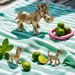 Farm Wild Animal Little Donkey Model Metal Horse Cartoon Cow Creative Miniature Landscape Simulation Small Ornament Wholesale_maomaolike.com