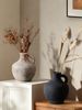 1pc Wabi-sabi Style Design Ceramic Vase With Handle Can Be Filled With Water To Arrange Vases, Suitable For Multi-scene Ornaments To Decorate Vases_maomaolike.com