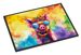 Hippie Animal Pig Doormat Front Door Mat Indoor Outdoor Rugs For Entryway, Non Slip Washable Low Pile, 24H X 36W_maomaolike.com