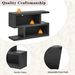 Retro Console Table With Symmetrical 2-Tier Open Shelf For Entryway And Living Room_maomaolike.com
