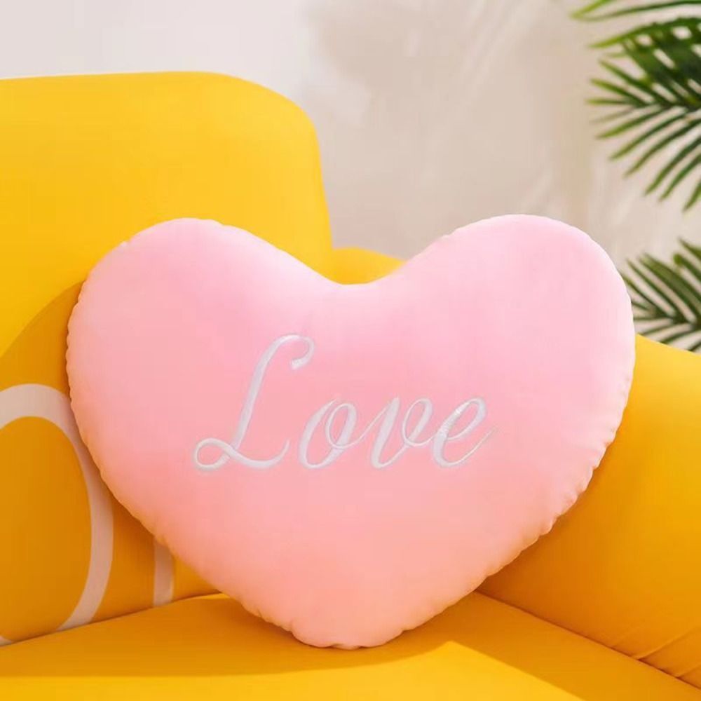 New Shape Soft Home Decorative Valentines Day Heart Plush Stuffed Pillow Kids Birthday Gift_maomaolike.com