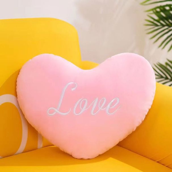 New Shape Soft Home Decorative Valentines Day Heart Plush Stuffed Pillow Kids Birthday Gift_maomaolike.com