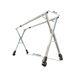 SOGA 2X 2.4m Portable Standing Clothes Drying Rack With Wheels_maomaolike.com