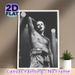 Stage Performer Painting Poster, Monochrome Dramatic Live Stage Scene Poster, Atmospheric Performance-themed Decor For Bedroom, Music Studio_maomaolike.com