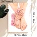 Manicure & Pedicure Themed Painting Poster, Soft-toned Elegant Floral Beauty Scene Poster, Gentle Soothing Decor Ideal For Beauty Salon, Spa And_maomaolike.com