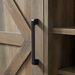 Farmhouse Coffee Bar Cabinet Bar Cabinet With Wine Rack Barn Door Buffet Sideboard Cabinet With Drawer, Adjustable Storage Shelves, Living Room, Dining Room_maomaolike.com