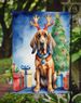 Bloodhound Christmas Reindeer Garden Flag Mailbox Flag Decorative Yard Flag Banner Outside Patio Artwork Yard Flower Beds, Garden Size, Multicolor_maomaolike.com