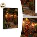 Cozy Bookstore Painting Poster, Warm-toned Vintage Enchanted Street Scene Poster, Inviting Nostalgic Ambience, Ideal For Home Study, Living Room_maomaolike.com
