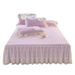 Princess Style Quilted 2025 New Model All-Season Universal Cotton Full Bedspread With Edge Bed Skirt Cover Three-Piece Set_maomaolike.com