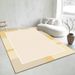 Living Room Rug Large Size Gorgeous Gold Frame Design Bedroom Rug Plush Thickened Machine Washable Thickened Underlay Interior Decorative Rug_maomaolike.com