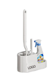 Plastic Long Handle Bathroom Set Cleaning With Base Super Useful Toilet Brush_maomaolike.com