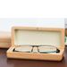 Unisex Walnut solid wood glasses box ins simple Japanese gift Wooden gift glasses storage_maomaolike.com