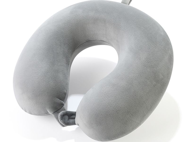 Home & Garden U Shaped Pillow Slow Rebound Memory Foam Neck Pillow Solid Color Printed Logo Embroidery U Shaped Pillow_maomaolike.com