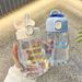 Creative 400ml Kids Sippy Cup Leak-proof With Straw Cartoon Water Bottles Lightweight Plastic Toddlers Beverage Cups_maomaolike.com