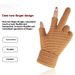 Office Writing Gloves, Men's And Women's Winter New Half Finger Knitted Cashmere Student Gloves_maomaolike.com