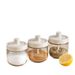 VANFOLA Glass Spice Jar, Household Kitchen Seasoning Container, Elegant Salt & Condiment Storage Bottle_maomaolike.com