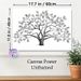 Fingerprint Tree Painting Poster, Minimalist Black & White Line Art Poster, Unique Fingerprint-leaf Tree Design, Suitable For Living Room, Office And_maomaolike.com