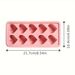 1 Pcs Ice Cube Heart Shaped Silicone Ice Cube Tray 10 Cavities DIY Chocolate Candy Molds for Cocktails Whiskey Dishwasher Safe Ice Maker 8.54" x 4.09"_maomaolike.com