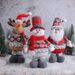 Christmas Retractable Cute Elk Santa Claus High Hat Doll Window Decoration_maomaolike.com