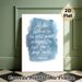 Inspirational Quote Painting Poster, Soft Blue Watercolor Style Poster, Uplifting Handwritten Motivational Quote, Brings Positive Ambiance, Suitable_maomaolike.com