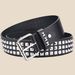 Fashion New Square Bead Rivet Metal Pyramid Men And Women Punk Hardware Jeans Y2K Designer Women's Belt_maomaolike.com