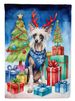 Chinese Crested Christmas Reindeer Garden Flag Mailbox Flag Decorative Yard Flag Banner Outside Patio Artwork Yard Flower Beds, Garden Size, Multicolor_maomaolike.com