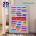 Multilingual Welcome Painting Poster, Neon-style Colorful Global Greetings Poster, Warm Welcoming Decor Suitable For Entryway, Office, Public Areas_maomaolike.com