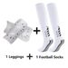 Unisex Adult Thickened Football Socks Leg Pads Combination Set Decorated With Rubber Non-slip Socks_maomaolike.com