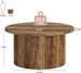 Coffee Table, Farmhouse Circle Center Table Sofa Side Table_maomaolike.com