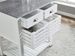 Mobile Rolling Kitchen Island Trolley Serving Cart With Underneath Drawer & Slide-Out Wire Storage Basket_maomaolike.com