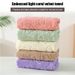 5-Piece Set Soft Absorbent Coral Fleece Quick-Drying Bathroom Cute Fun Design Face Towels For Home_maomaolike.com