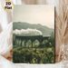 Steam Train & Viaduct Painting Poster, Vintage-hued Misty Mountain Landscape Poster, Evokes Nostalgic Rustic Charm, Suitable For Living Room, Study_maomaolike.com