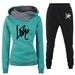 Women's Clothing Women's sweatshirt suit hoodie sports letter LOVE suit fashion and leisure hot style_maomaolike.com