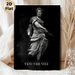 Roman Emperor Themed Painting Poster, Monochrome Vintage Sculpture Style Poster, Classic "Veni Vidi Vici" Historical Quote Design, Ideal For Home_maomaolike.com