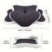 Ergonomic Memory Foam Butterfly Neck Pillow C-Shaped Adjustable Dual Height Transparent Cover Support For_maomaolike.com