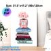 Fashion & Perfume Themed Painting Poster, Soft Watercolor-style Stylish Poster, Pink Perfume Bottle With Pink Flowers Atop Fashion Books, Elegant_maomaolike.com