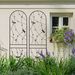 2 Pack Metal Garden Trellis 86.7" X 19.7" Rustproof Trellis For Climbing Plants Outdoor Flower Support Dragonfly Deco Black_maomaolike.com