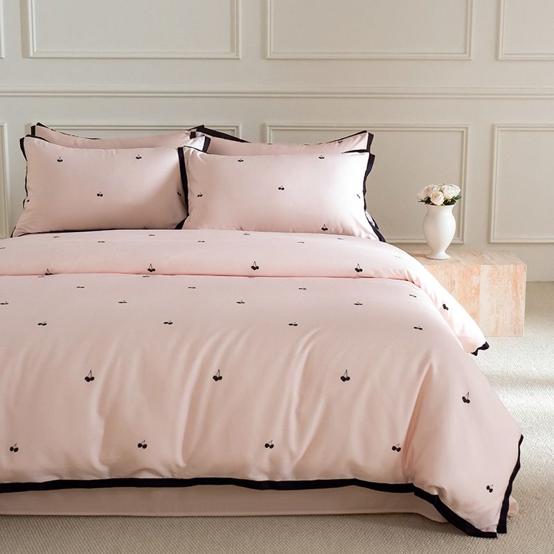 French-style A-grade Tencel Cotton Four-piece Set, Digitally Printed All-cotton Duvet Cover And Bed Sheet, Summer Luxury_maomaolike.com