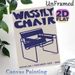 Wassily Chair Painting Poster, Minimalist Retro Navy Blue Line Art Poster, Vintage Iconic Furniture Design, Ideal For Living Room And Studio Decor_maomaolike.com