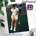 Tennis Player Victory Moment Painting Poster, Dynamic Realistic Action Shot Poster, Captures Intense Competitive Sports Energy, Ideal For Home Gym And_maomaolike.com
