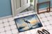 Blue Heron Barely Lit Sky Doormat Front Door Mat Indoor Outdoor Rugs For Entryway, Non Slip Washable Low Pile, 24H X 36W_maomaolike.com