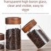 Food Grade Glass Sealed Acacia Wood Coffee Bean Tea Dried Fruit Snack Jar Storage Bottle_maomaolike.com